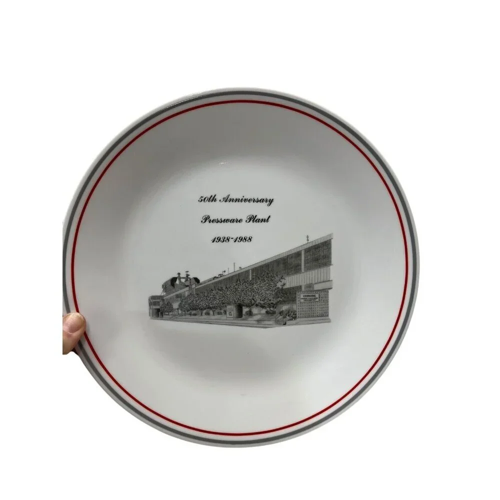 Corelle 50th Anniversary Pressware Plant Plate 10.25